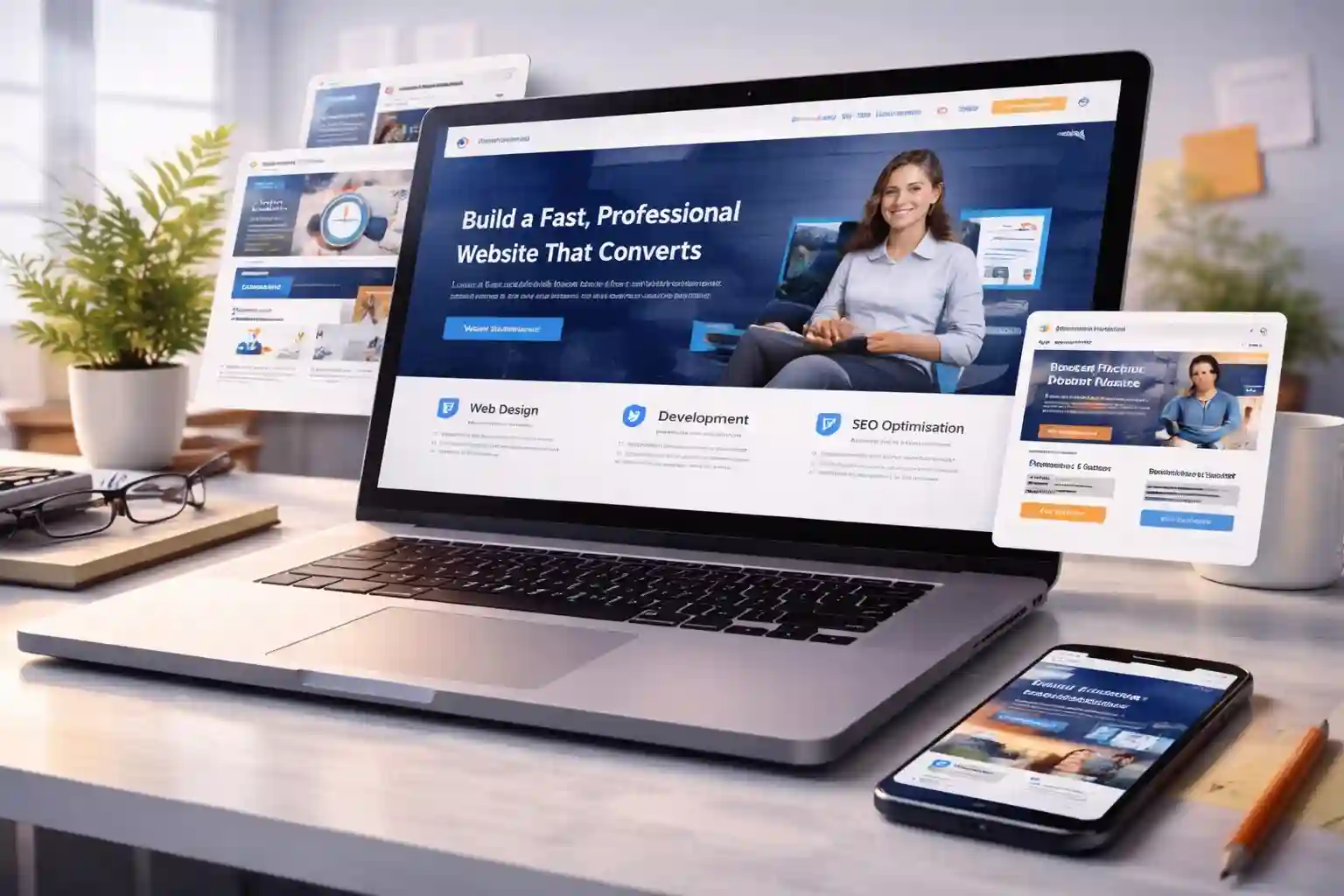 Website design preview example