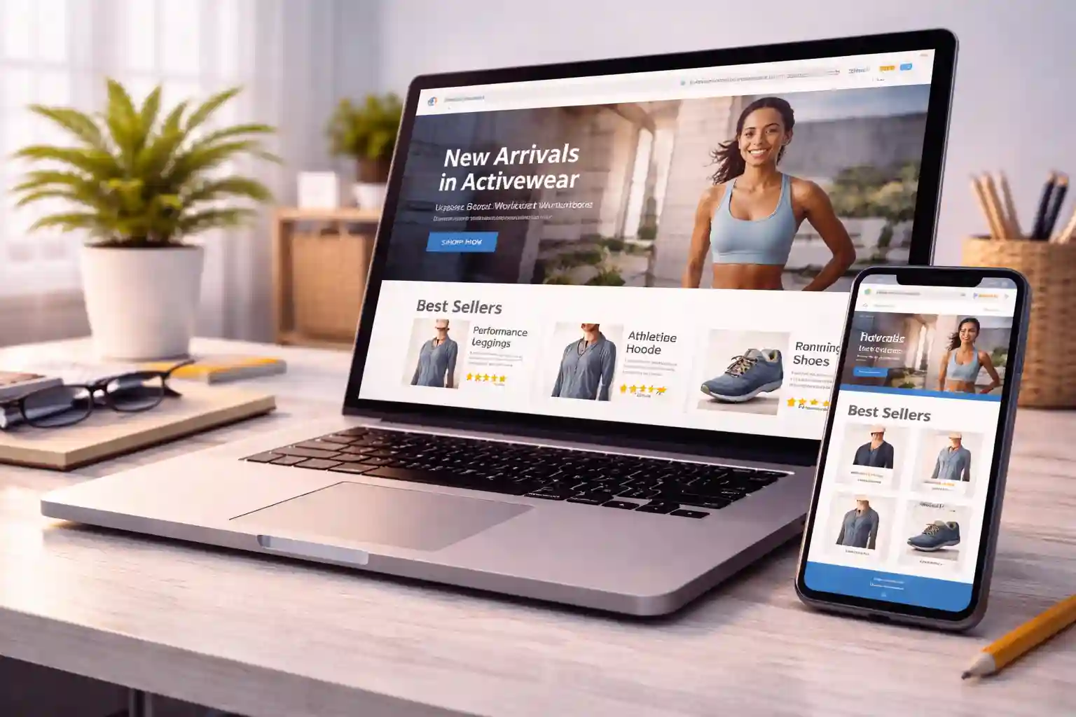 Example layout: ecommerce starter store design